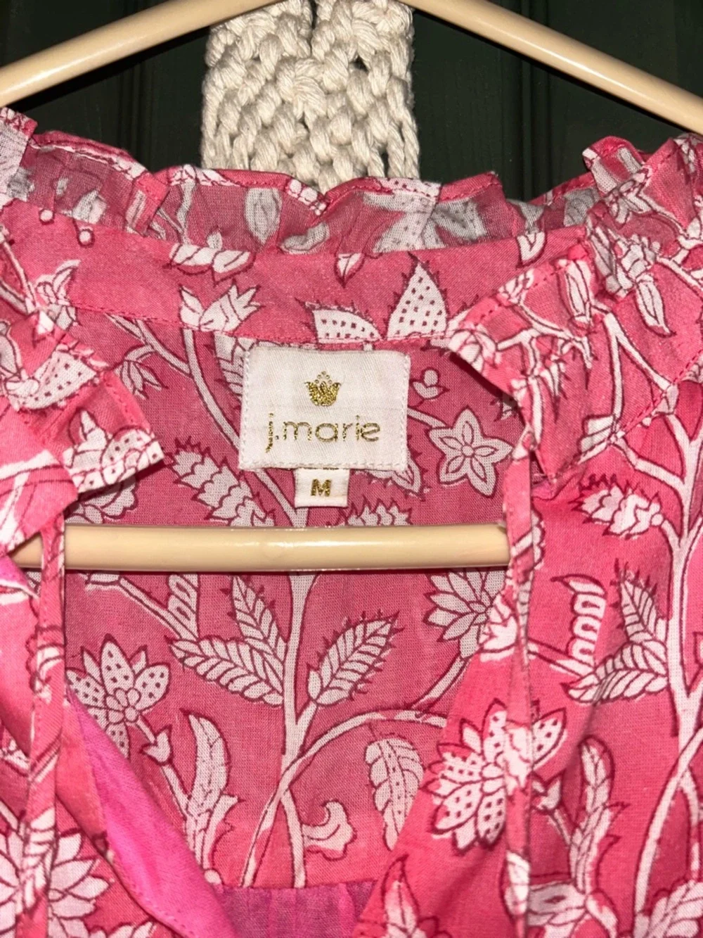 Sleeveless Floral Tiered Maxi Dress in Pink by Unknown - Picture 3 of 3